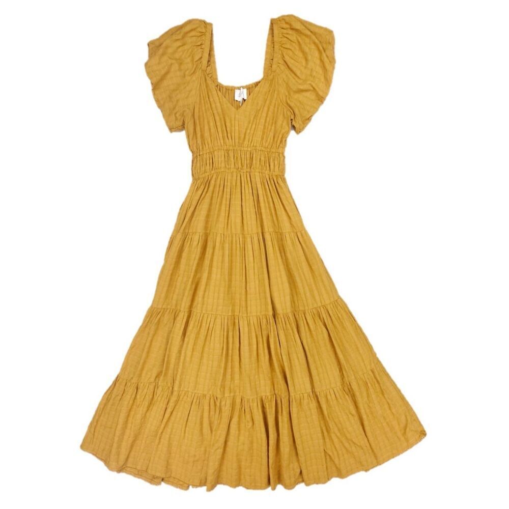 NEW Cleobella Kailani Midi Dress Goldie Romantic Cottagecore Boho Resort Prairie